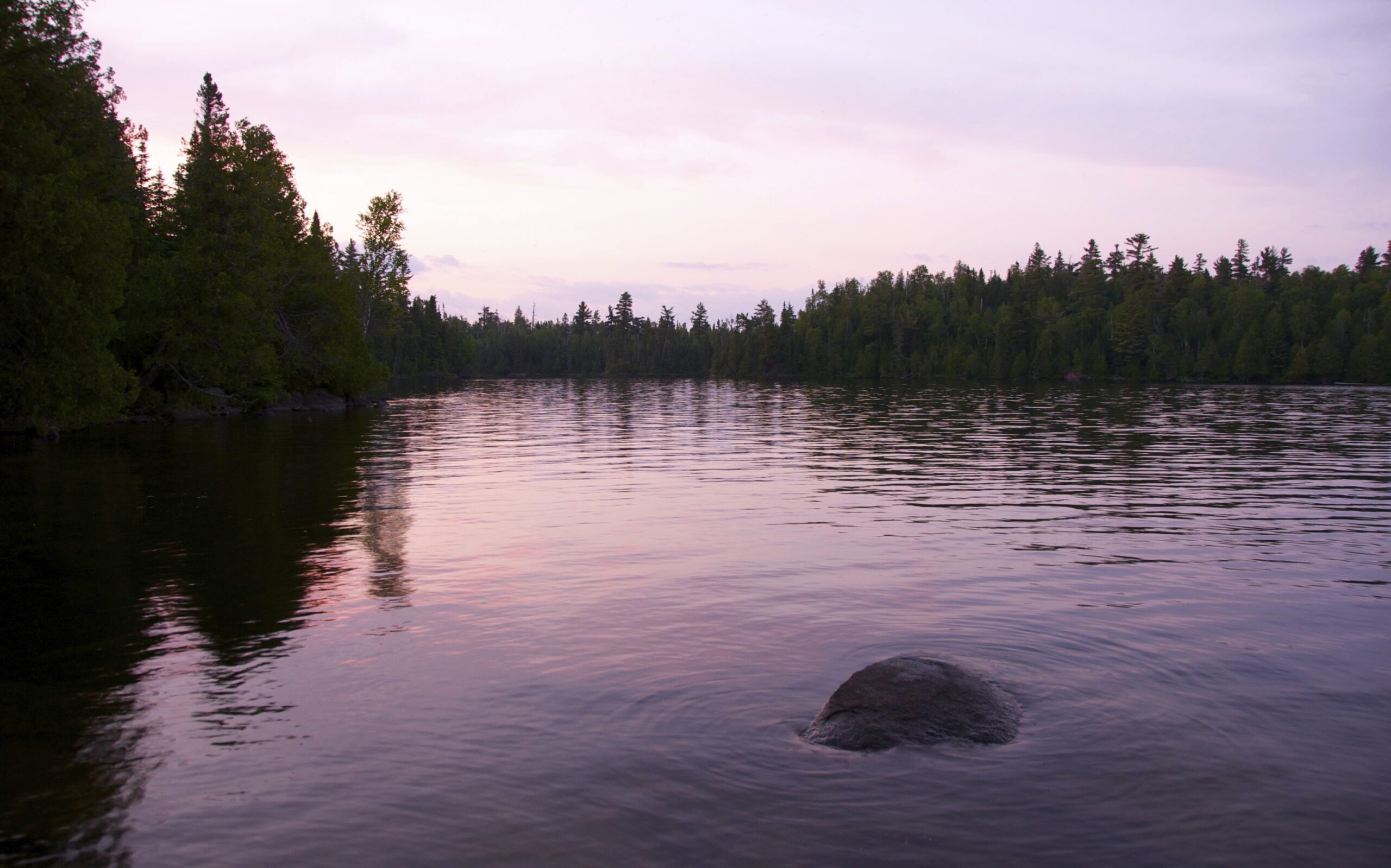 Lake at dusk