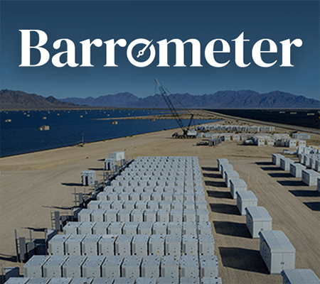 Cover image of the Battery Energy Storage 2026 issue of Barrometer, Barr's digital publication. In this issue, we dive into what it actually takes to get these systems up and running—from navigating complex local regulations to designing durable foundations.